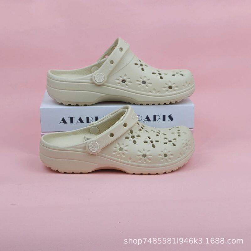 2025 Summer Star Flower Petal Clogs for Women, Versatile Lazy Beach Shoes, Eva Comfortable Waterproof Breathable Slippers