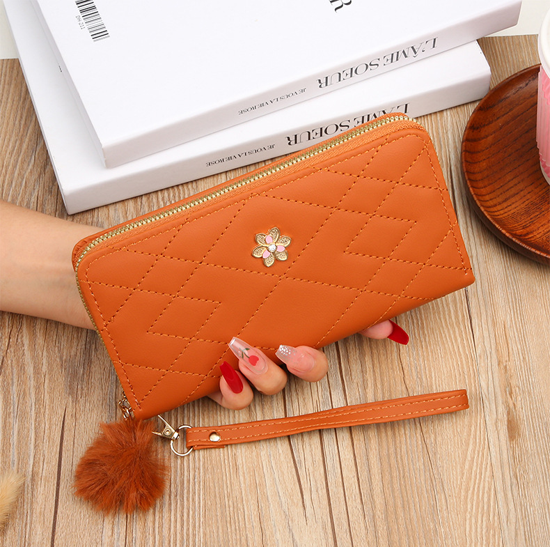 Sac à cartes Portable Simple et Long pour femmes, grande capacité, zéro portefeuille, étui Mobile adapté, nouvelle collection 2023_voghion.com