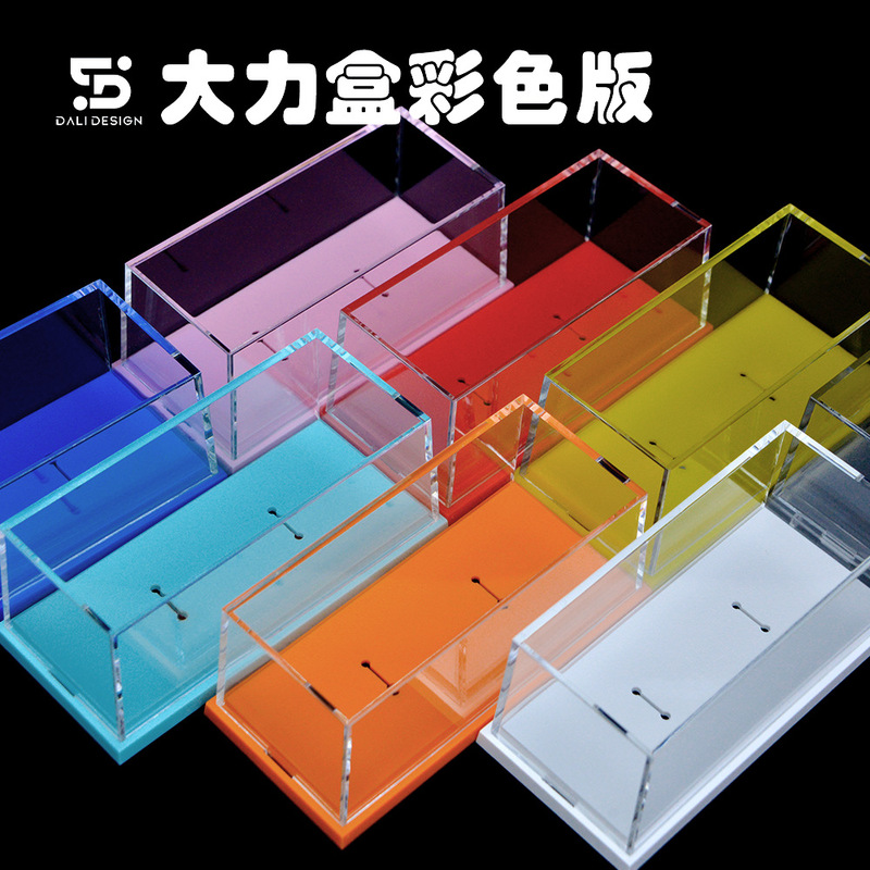Colorful Acrylic Car Model Display Box Hot Wheels Exhibition Rlc Green Light Colorful Acrylic Car Model Display Box Hot Wheels Exhibition Rlc Green Light