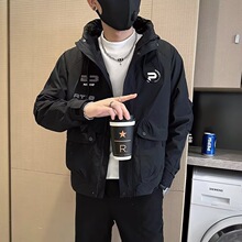 2026春秋痞帅外套男ins高街潮牌港风日系原宿风韩版潮流宽松夹克