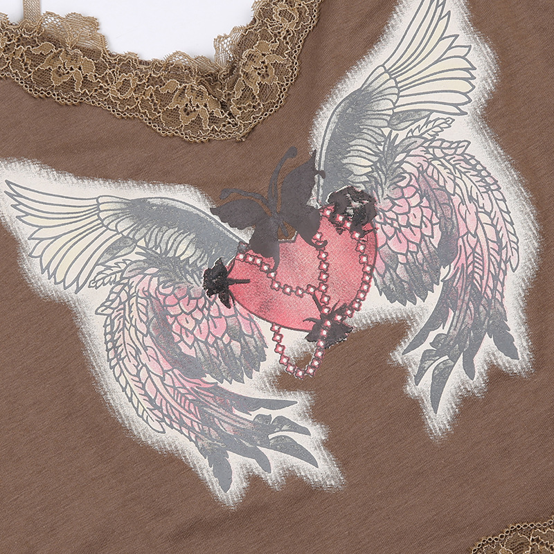 Title 11, Personalisierter Love Wing Print Mini-Trägertop...