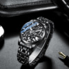 Mechanical mechanical watch, men's watch, waterproof steel belt, fully automatic