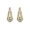 Metal glossy earrings, European style, wholesale