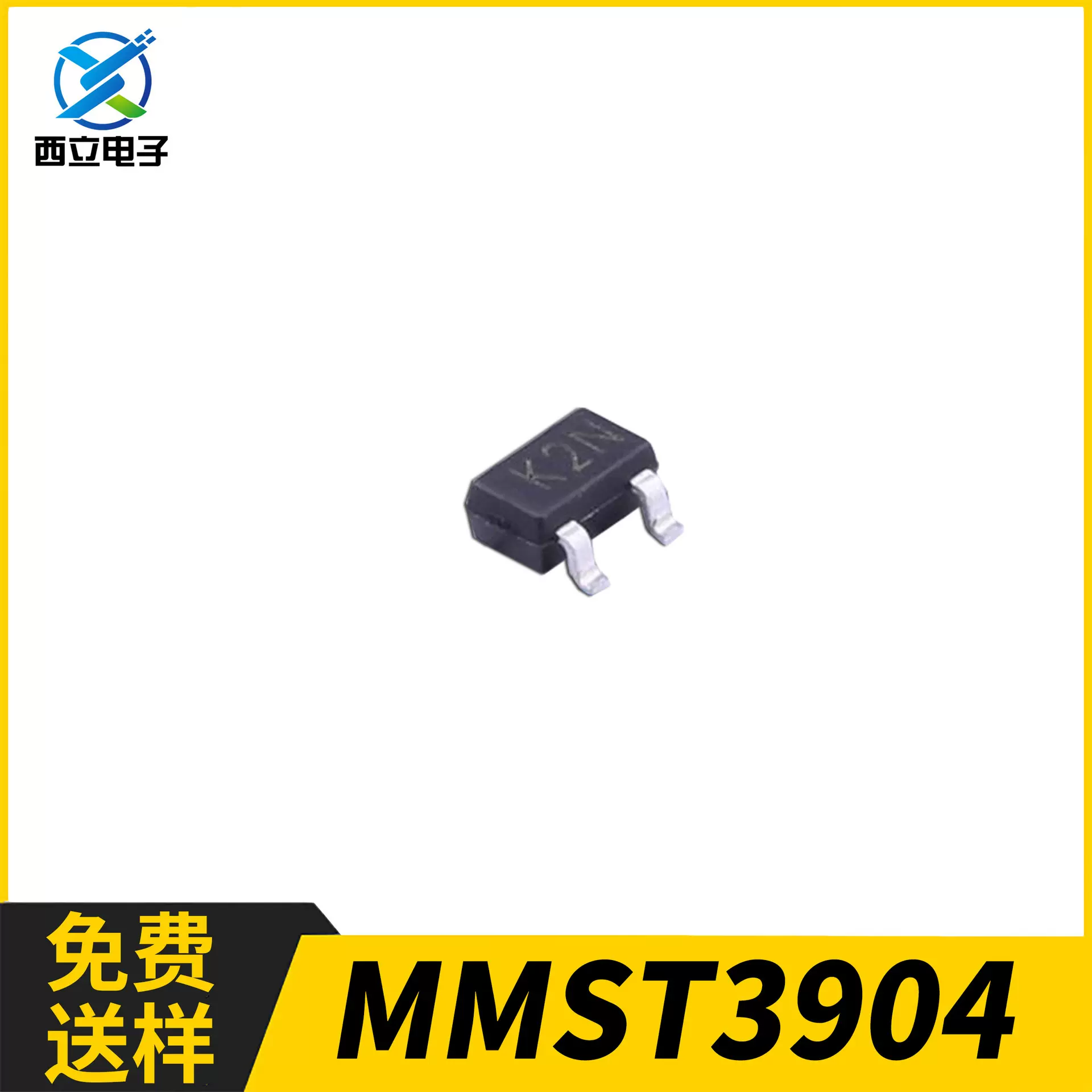 CJ/长电 MMST3904丝印K2N SOT-323 0.2A 40V NPN 贴片晶体三极管