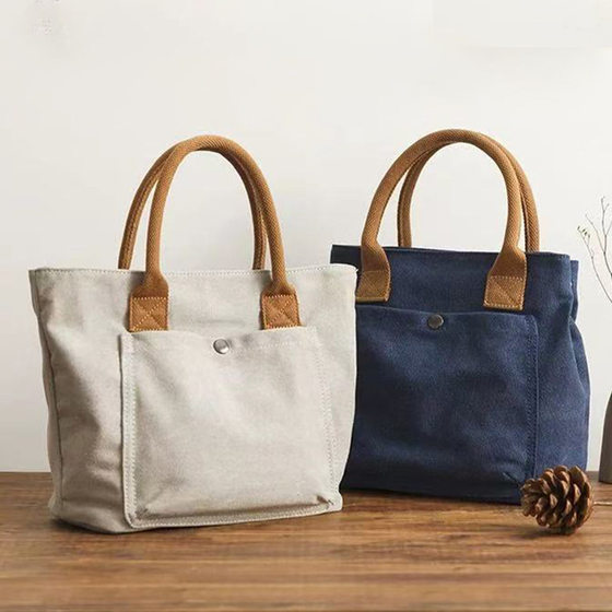 2025 New Arrival Canvas Bag Women's Japanese and Korean Style Tote Bag Women's Fashion Handbag Cloth Bag Small Cloth Bag Women's Bag