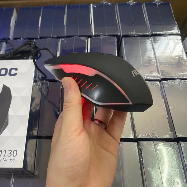 AOC GM130 wired gaming luminous mouse laptop desktop computer…