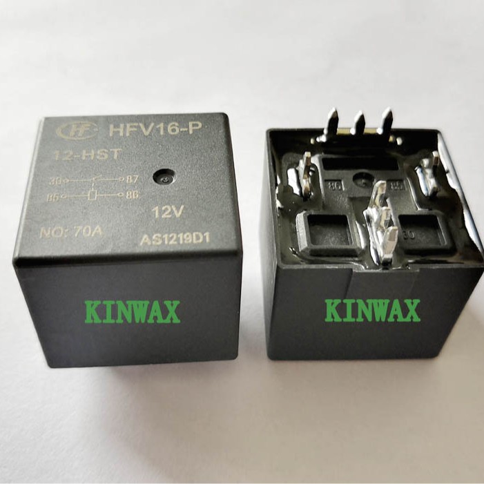 HFV16/24-H1STY-R 一组常开4脚70A14VDC焊脚汽车继电器HF