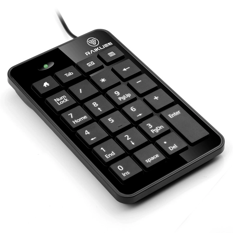 Raiku Lei Kui K-601 цифровая маленькая клавиатура USB мини 23 клавиши счёт клавиатура финанс кабель клавиатура кросс-б border