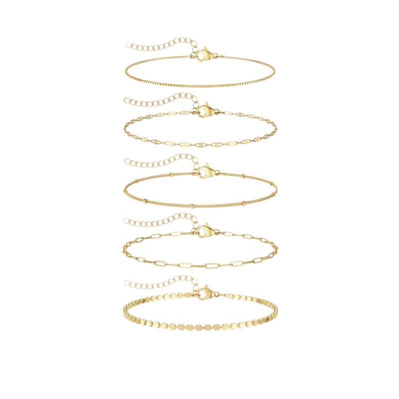 Minimalist Layered Bracelets Stackable Lightweight Jewelry_voghion.com