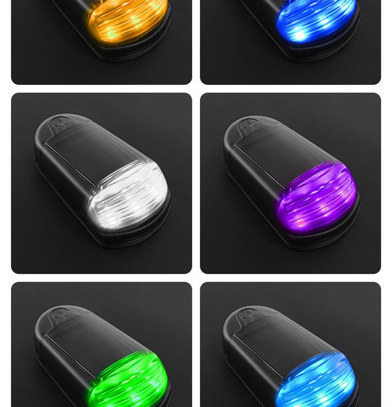 Truck LED Solar Roof Light Car Pickup Wiring Free Blow Light Bubble Diversion Cover Colorful Light Modification Accessories