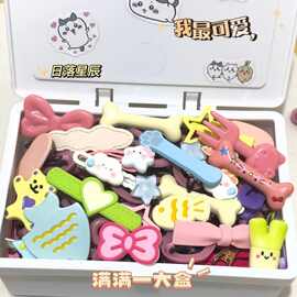 CD11图片中发夹宝藏发卡甜妹软妹kitty猫侧边夹可爱ins风一整套