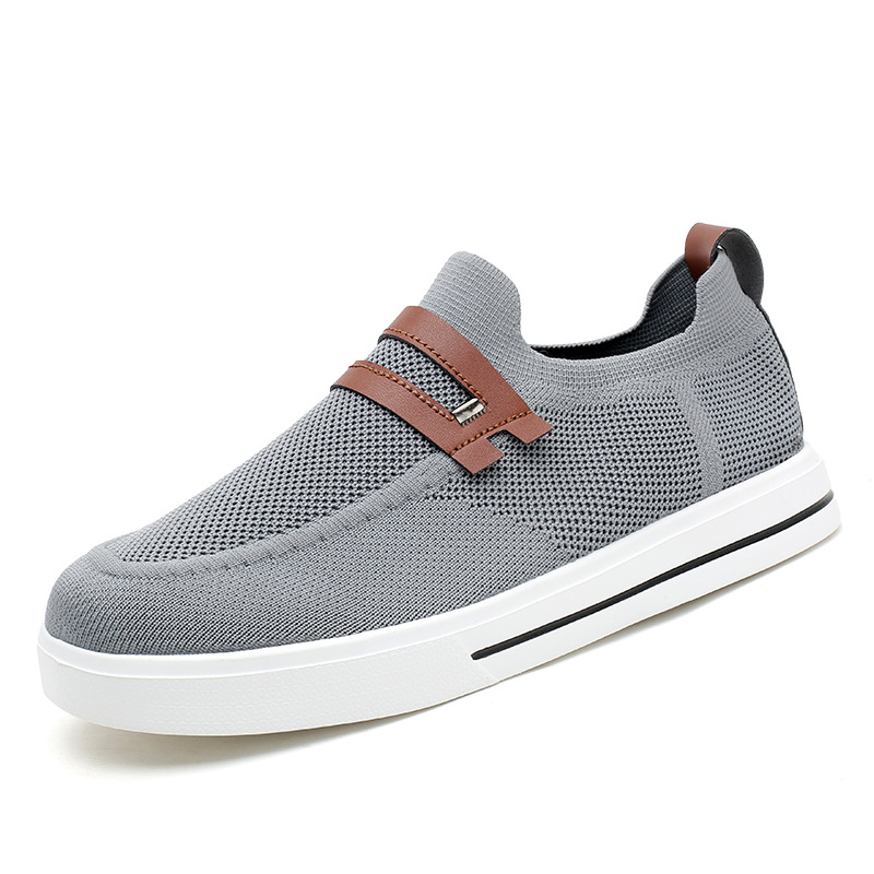 Zapatos de hombre de verano nuevos zapatos casuales transpirables zapatos de tela elástica suave zapatos deportivos ligeros zapatos de negocios de hombre moda