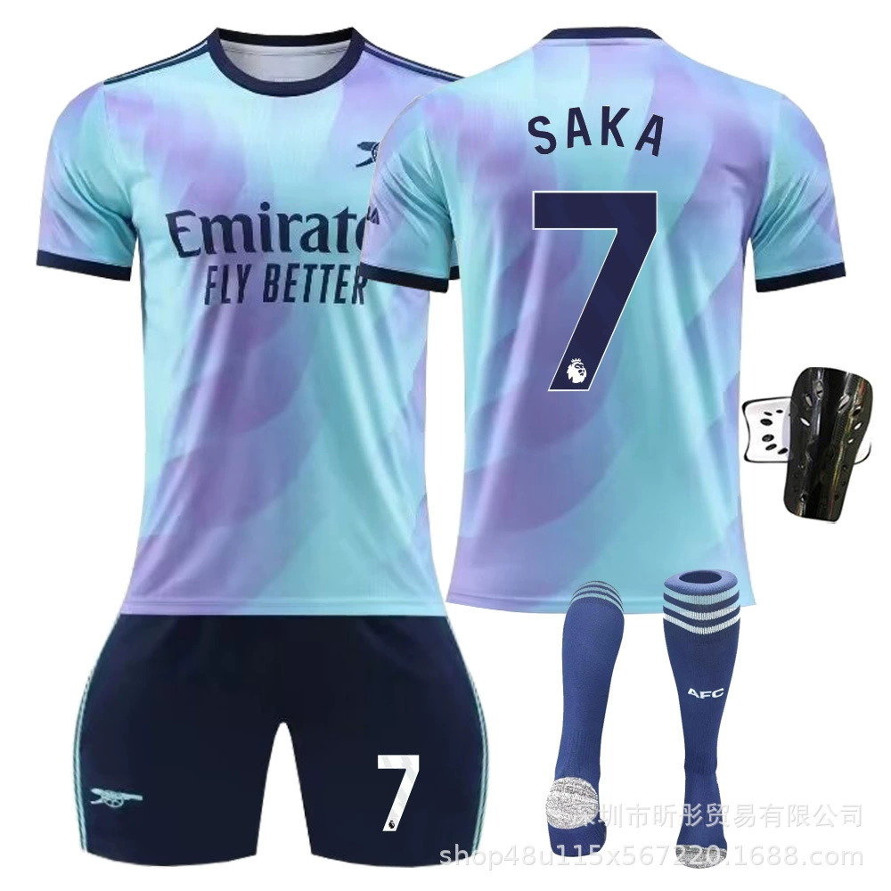 Футболка-форма для двоих 2425 Arsenal скаута 7 Сака 8 Эдако № 9 Ренус 11 Мартин Нили футбольный костюм