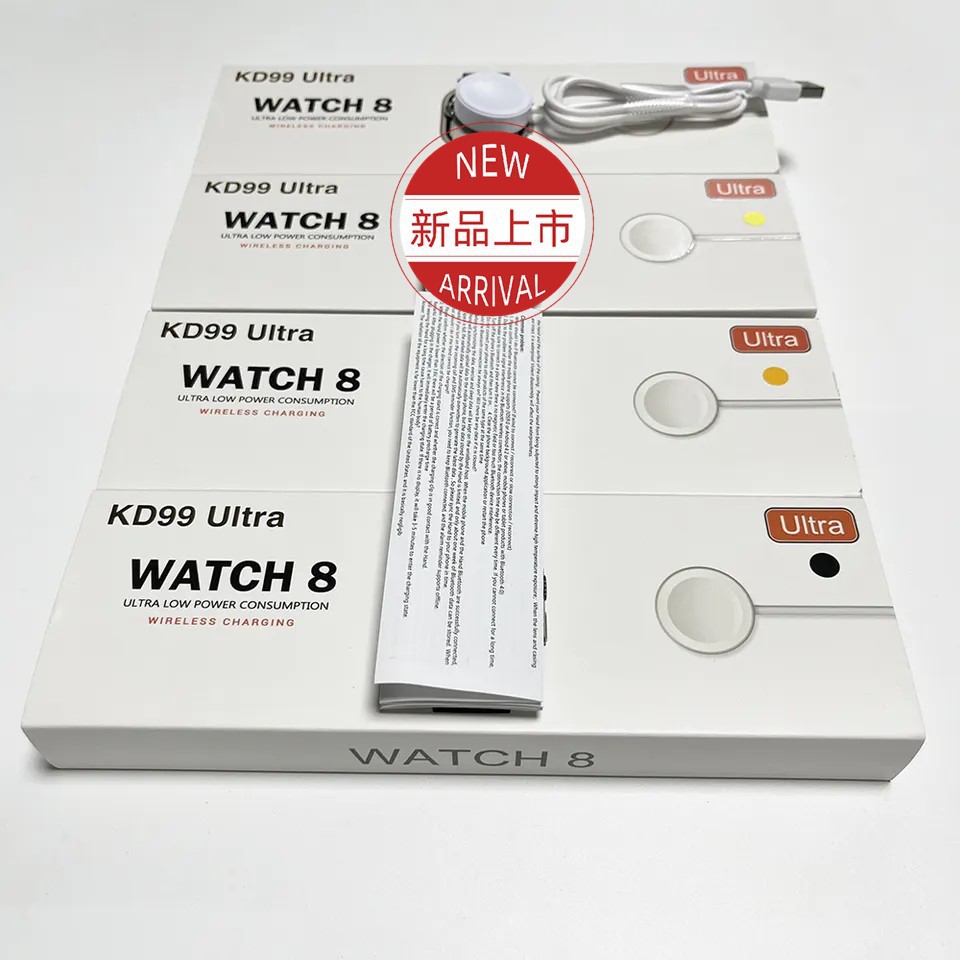 KD99Ultra Bluetooth llamada reloj inteligente 1,99 pulgadas HD pantalla táctil de frecuencia cardíaca WatchS8 reloj deportivo