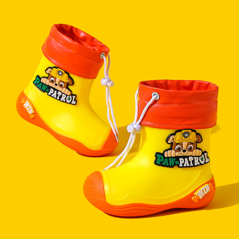 Botas de lluvia para bebés, zapatos de lluvia de moda para niños, zapatos de agua antideslizantes para niños pequeños, zapatos de agua ultra impermeables