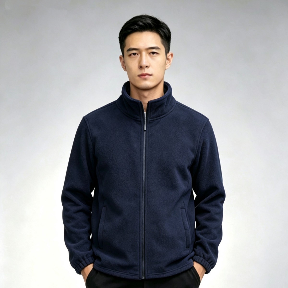 Sports Outdoor Polar Fleece Plus Size Fleece Jacket for Men, Extra Large Size, Autumn and Winter Casual Loose Jacket Sweatshirt Coat