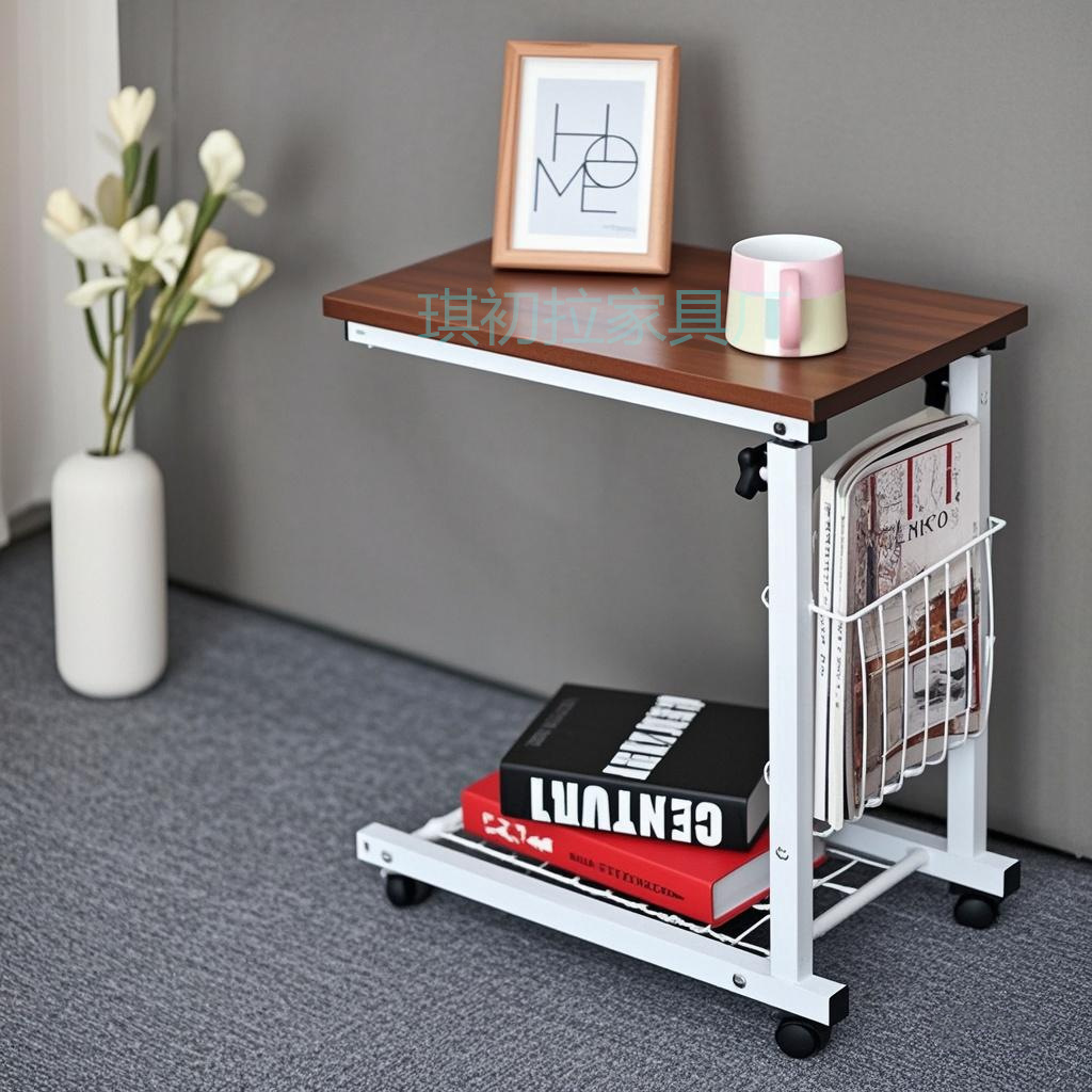 Movable Lifting Table Bedside Table Household Notebook Table Dormitory Bedside Desk Side Table Coffee Table Rack