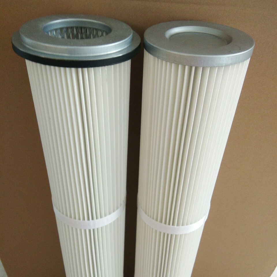 法兰下压紧式除尘滤芯 脉冲褶式1米 1,2米 1,5米 2米