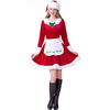 Christmas clothes golden velvet Christmas clothes women's Christmas clothes maid's Christmas clothes performance christm