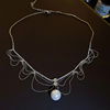 Atmospheric necklace, chain for key bag , brand earrings, french style, light luxury style, simple and elegant design