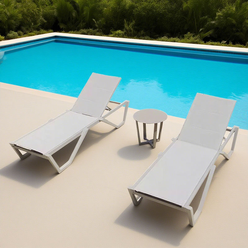 Piscina al aire libre Hotel Residencial piscina ocio sillón impermeable patio al aire libre frente al mar silla de playa al por mayor