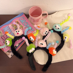 Plush funny antenna headband girl heart cute niuniu stick party creative hair accessories girl wash makeup headband