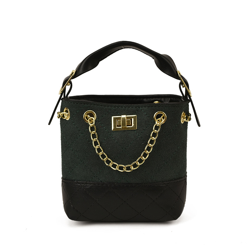 Otoño y invierno nuevo tipo de bolso de ternera esmerilado, bolso de baño de moda, bolso de bordado de diamante, bolso de hombro para niños y niñas