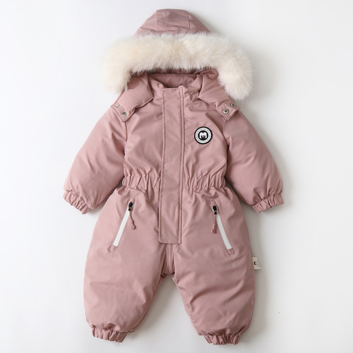 Baby Ski Suit for Cross-border Exclusive, Baby Climbing Suit, Pajama for Toddlers, 2024 Winter New Children's Wear Onesie