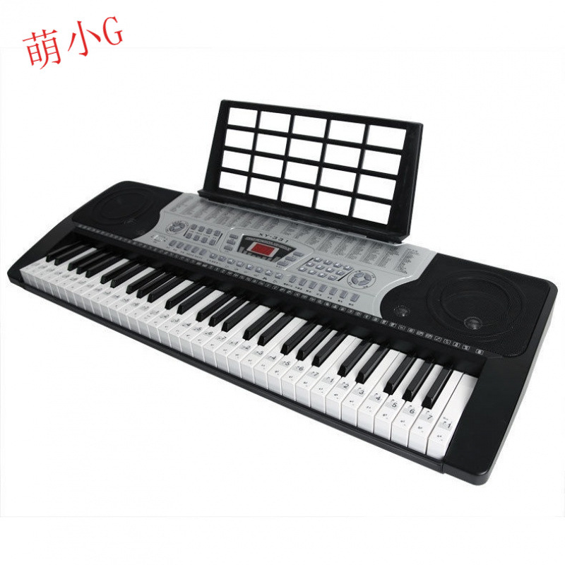 54 61 88 teclas Piano electrónico Teclas de piano Etiqueta de marcado de notas Etiqueta de teclado transparente de color