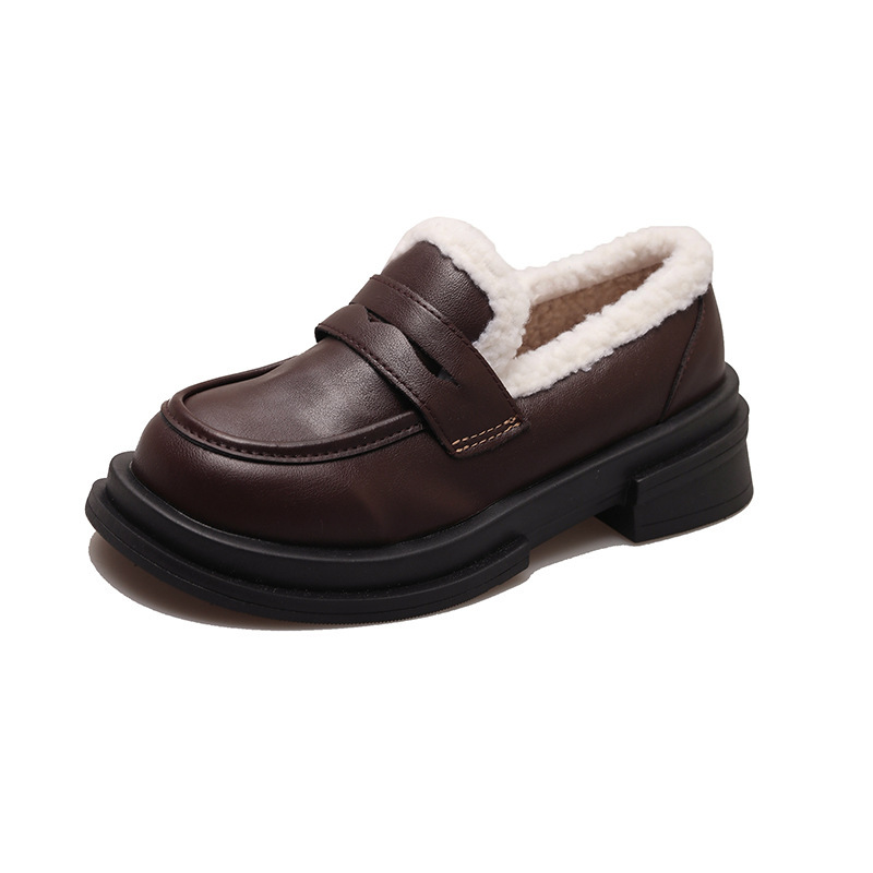 Insulated winter keep warm casual universal shoes English style…