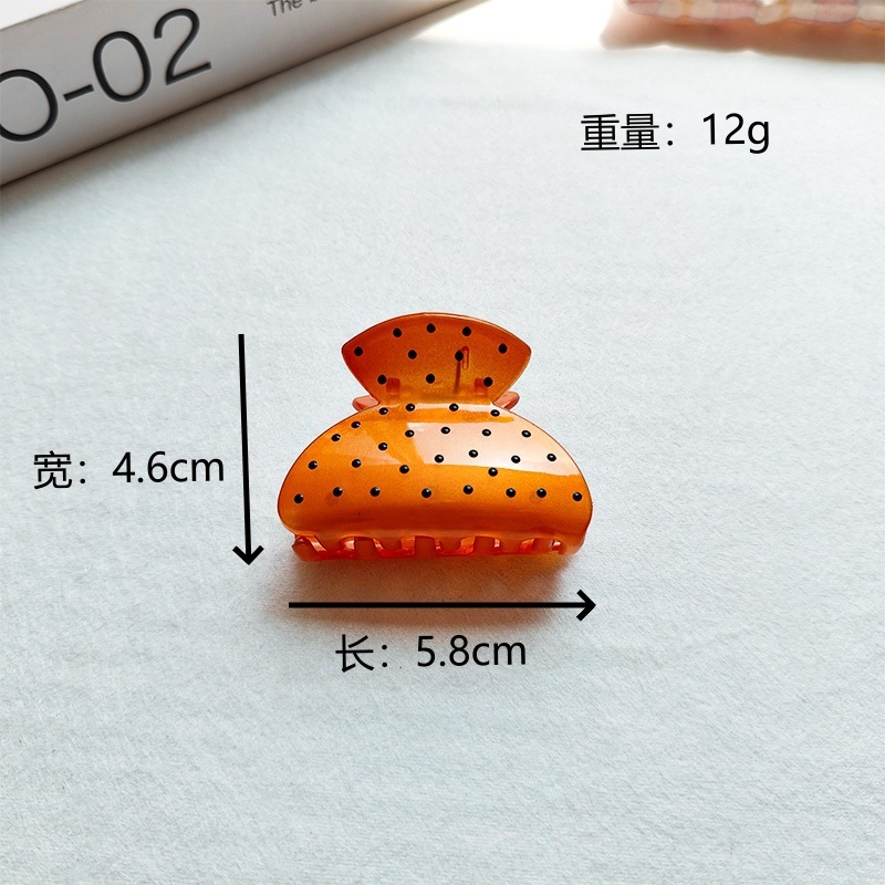 高级感波点可爱少女小抓夹发卡后脑勺发量多盘发发饰精致发夹侧抓|undefined