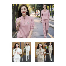 运动休闲套装女秋季新款时尚洋气立领套头卫衣长裤年轻穿搭一整套