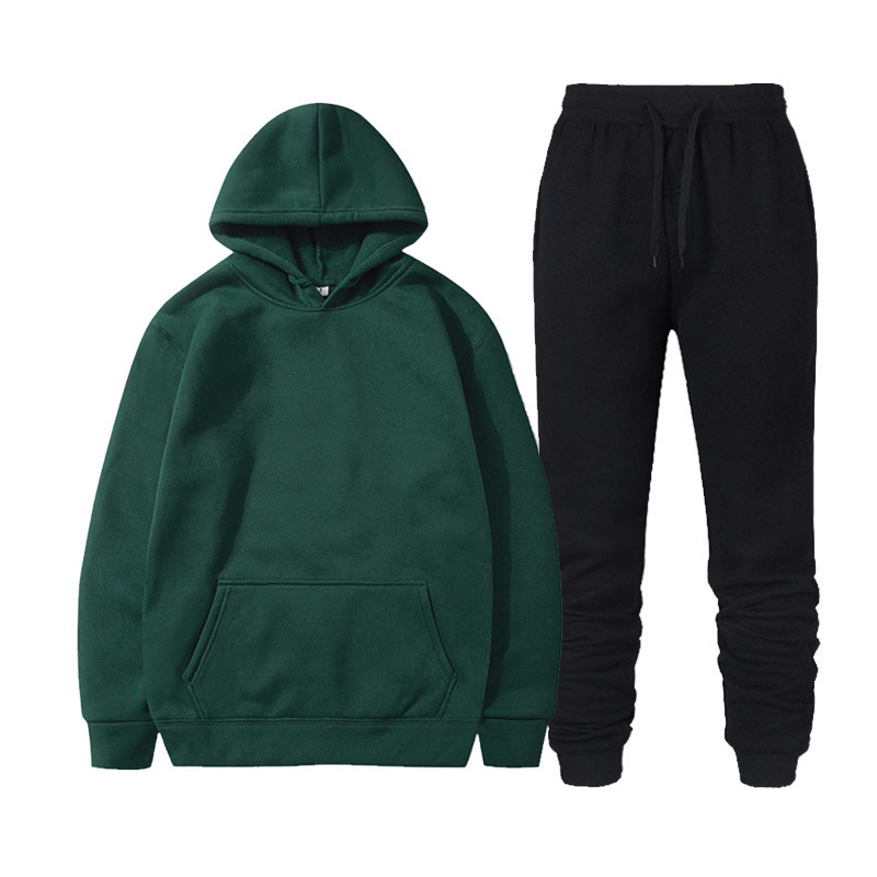Dark green + black pants