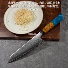 大马士革钢厨师刀具生产工厂柄树脂刀具钢头柄国内钢材刀具