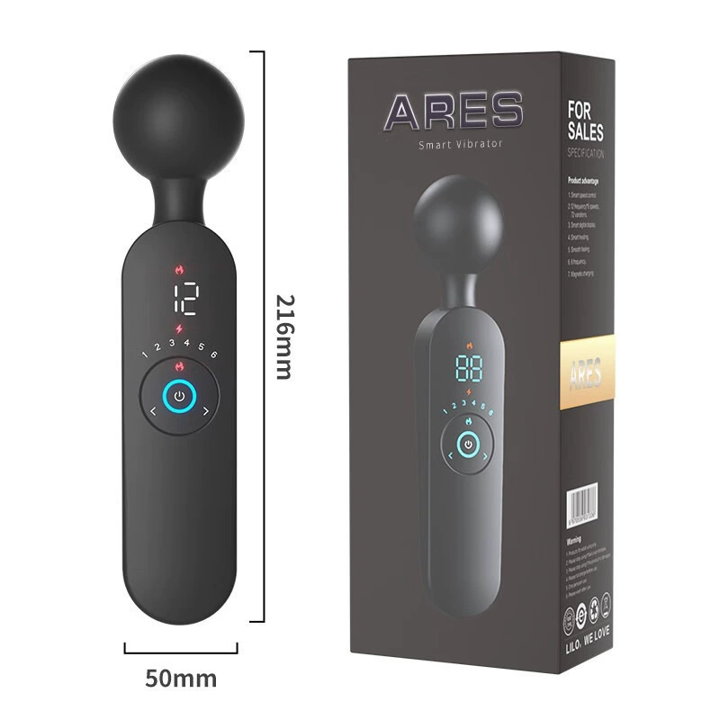 Вибратор Laile AV Stick серия — USB-зарядка, силикон, мультитемпа