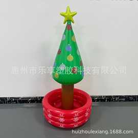 PVC充气圣诞树冰桶户外派对冰镇饮料桶 圣诞节可折叠装饰充气冰桶