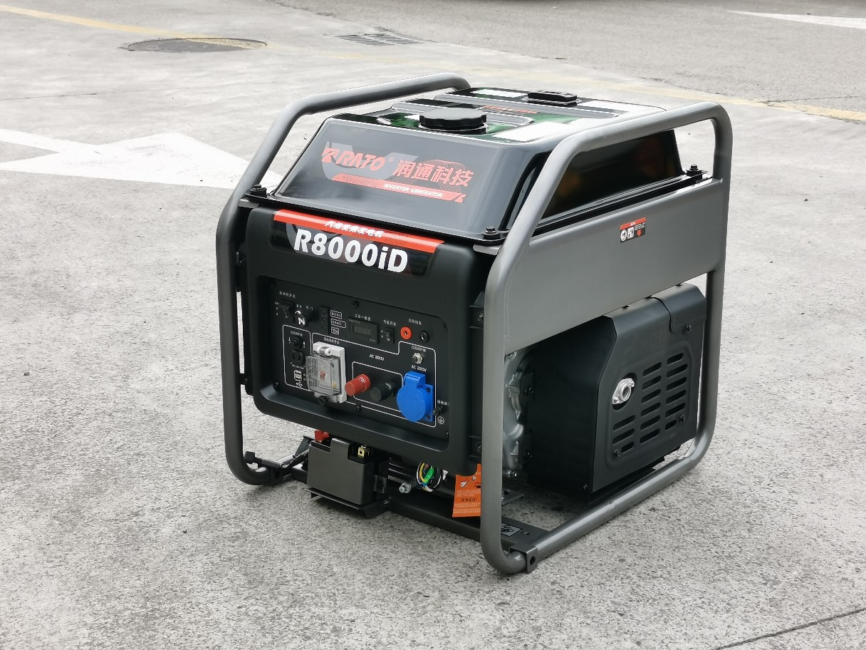 R8000i数码变频发电机7/8kw电启动单相220伏大疆飞TP20充电