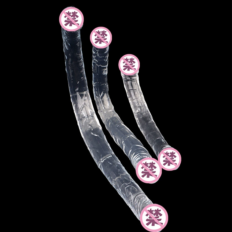 Crystal simulated penis double-headed dragon long dildo masturbation and thrust men and women lesbian les gay anus — кристаллический двуглавый длинный фаллоимитатор «дракон» для мастурбации и пружинистых движений, для мужчин и женщин, реалистичная анальная имитация