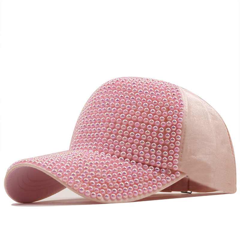 Fashion Colorful Pearl Baseball Cap Wholesale Nihaojewelry display picture 2