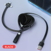 3-in-1 multifunctional retractable USB fast charging line Type-C portable USB is suitable for 4FT laptop