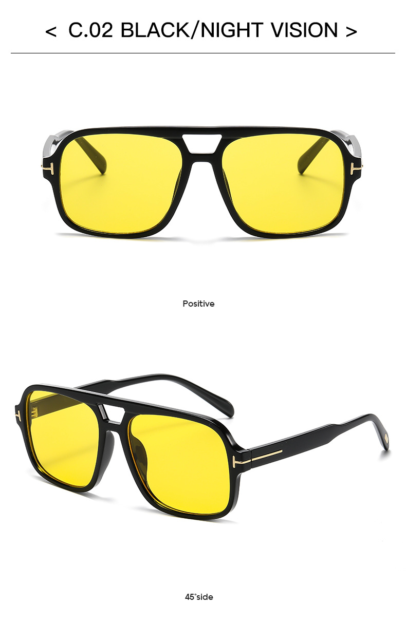76g Weight Full Frame Glasses Structure Sunglasses Classification Ac, UV400 Protection Lens Material Square Glasses Style Holiday, Travel Occasion Solid Color Pattern Unisex Gender Simple Style, Classic Style Style Simple Style Classic Style Solid Color Ac UV400 Protection Square Full Frame Women's Sunglasses 11