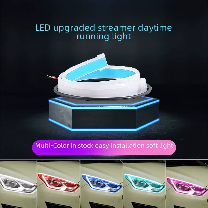 LED ultra thin two-color modified decorations, headlights, wholesale