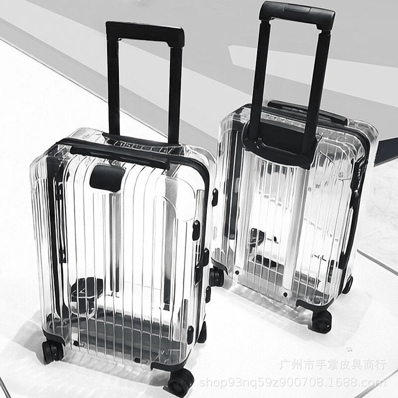 Transparent Suitcase Ultra-Light Boarding Suitcase 20inch Men's and Women's Trolley Case 24inch Silent Universal Wheel Password Box Transparent Suitcase Ultra-Light Boarding Suitcase 20inch Men's and Women's Trolley Case 24inch Silent Universal Wheel Password Box