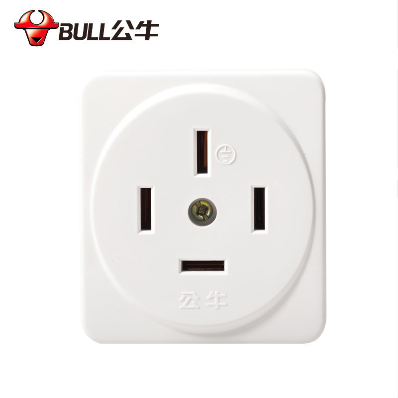 公牛工业插座三相四线25A明装开关 440V三相四线极明盒插座GN-Z25