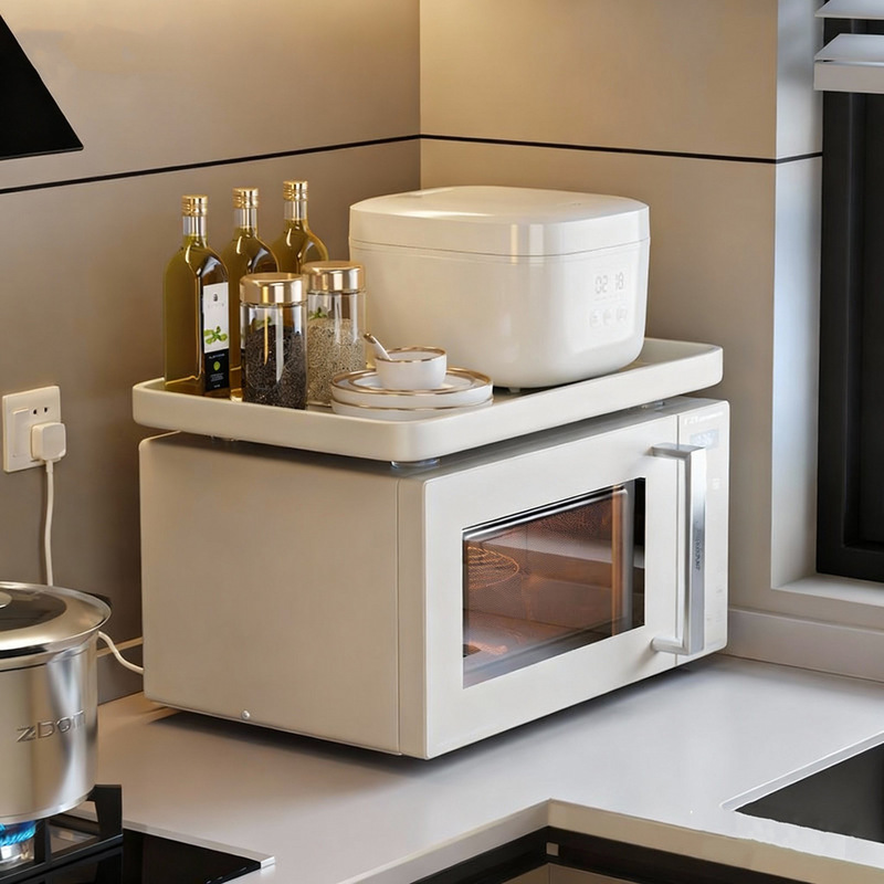 Kitchen Microwave Oven Rack Bracket Countertop Oven Tray Bracket Rice Cooker Shelf Layered Storage Rack Kitchen Microwave Oven Rack Bracket Countertop Oven Tray Bracket Rice Cooker Shelf Layered Storage Rack