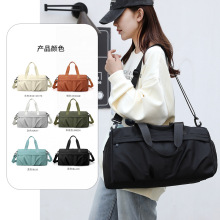 简约休闲手提健身包新款独立鞋仓短途旅行包干湿分离运动健身包男