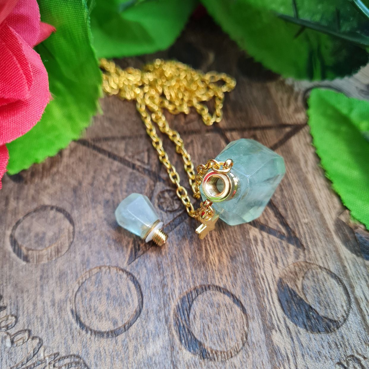 Fashion Geometric Star Heart Shape Crystal Pendant Necklace 1 Piece