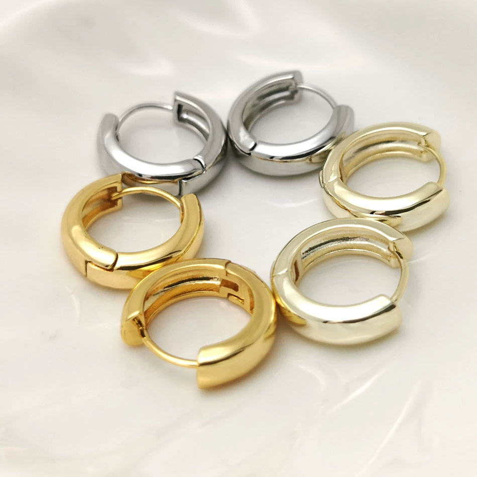Кривые серьги, аксессуар, серьги-клипсы, 18 карат, 14 карат, золотистый цвет, европейский стиль, оптом