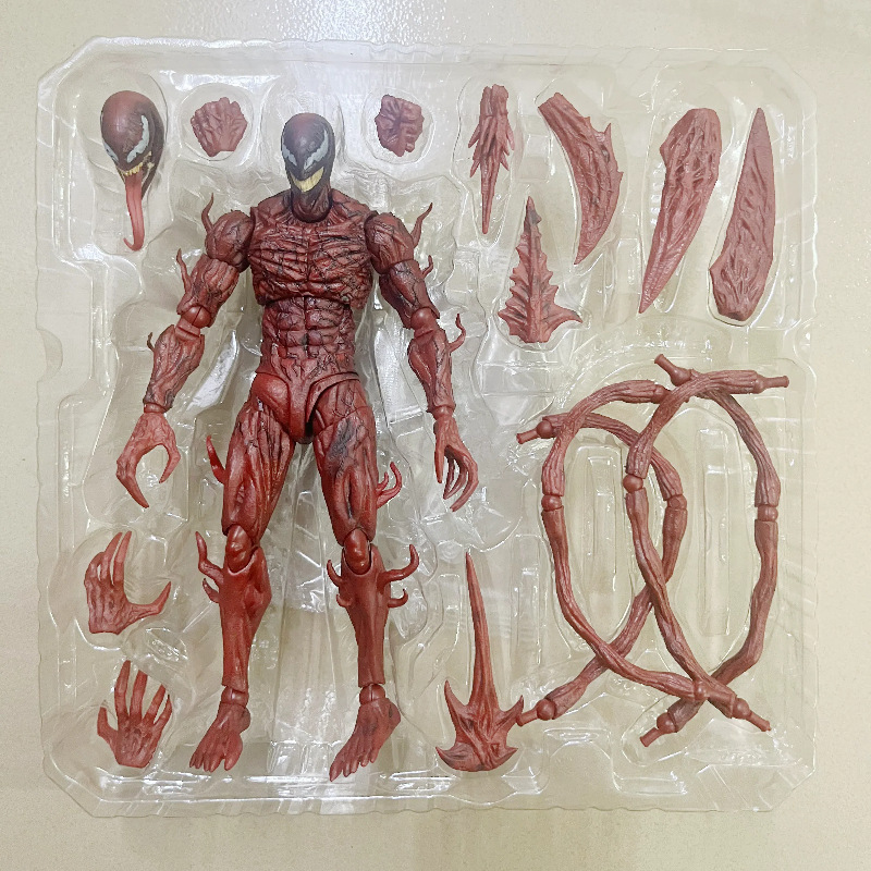 Marvel Movie Venom 2 Soul Limit SHF Slaughter Joint Movable Hand-made Model Doll Ornaments Toy Wholesale