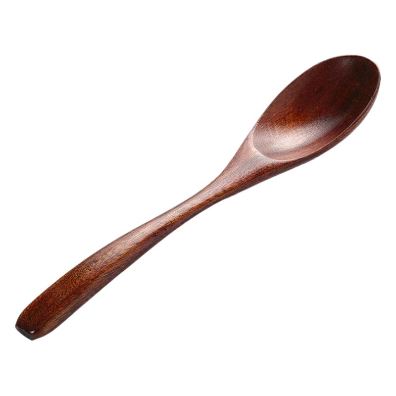 Venta al por mayor cuchara de miel de madera cuchara de helado postre cuchara de madera mango largo de arroz cuchara vajilla pequeña cuchara de madera